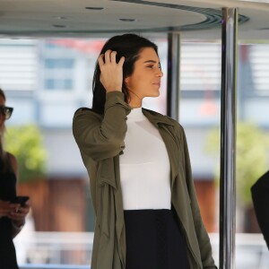 Kendall Jenner en bateau au port de Sydney. Le 17 novembre 2015.