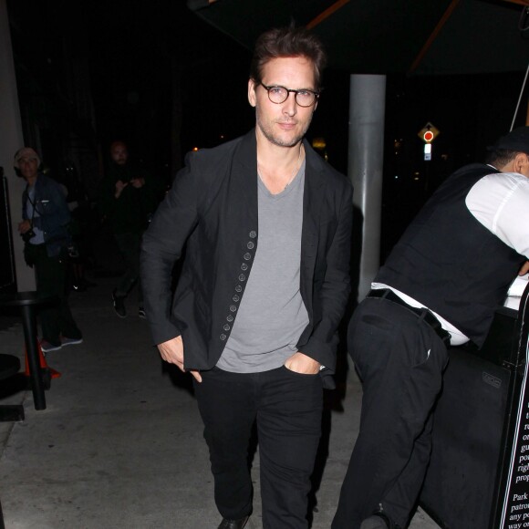 Peter Facinelli - People au restaurant Craig à West Hollywood le 31 mai 2015.
