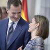 Le roi Felipe VI et la reine Letizia, avec le roi Juan Carlos Ier et la reine Sofia, ont remis le 17 novembre 2015 au palais royal du Pardo les Prix nationaux du Sport 2014.