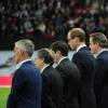 Le prince William a chanté La Marseillaise avant d'observer une minute de silence avant le match Angleterre - France à Wembley, à Londres, le 17 novembre 2015, quatre jours après les attentats terroristes à Paris.