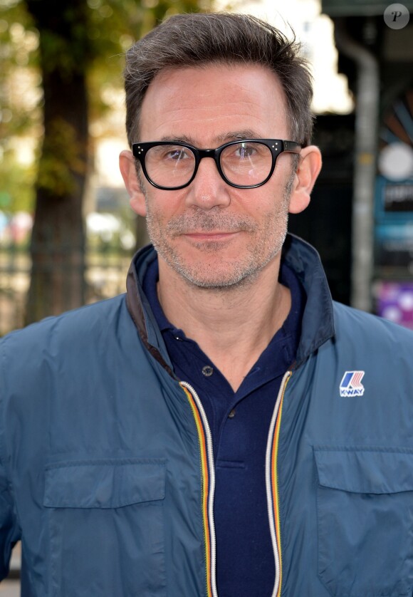Michel Hazanavicius lors du lancement de "La Cinetek" (cinémathèque idéale des réalisateurs) en présence de certains réalisateurs associés à la Gaîté Lyrique à Paris, le 5 novembre 2015.