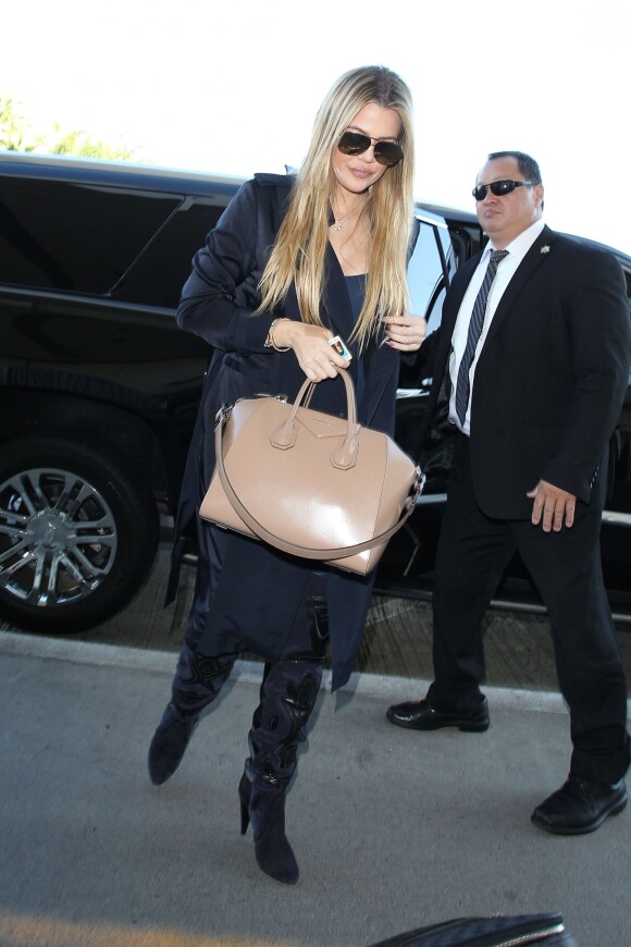 Khloe Kardashian à l'aéroport de Los Angeles le 13 septembre 2015.