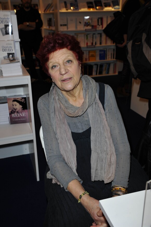 Anne Sylvestre - La 33e edition du Salon du Livre, porte de Versailles à Paris, le 22 mars 2013.