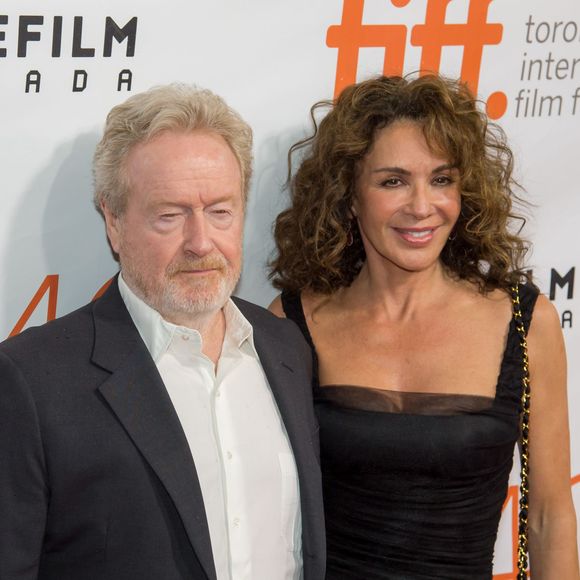 Ridley Scott et sa femme Gianina Facio - Avant-première du film "Seul sur Mars" au Festival du film de Toronto le 11 septembre 2015.