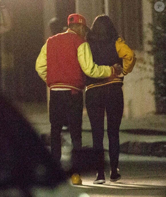 Kylie Jenner rend visite à son petit ami Tyga sur le tournage de son nouveau clip à Los Angeles Le 17 octobre 2015