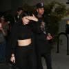 Kylie Jenner et son compagnon Tyga - Kim Kardashian enceinte fête son anniversaire avec sa famille au théâtre de Cinepolis à Thousand Oaks, le 21 octobre 2015
