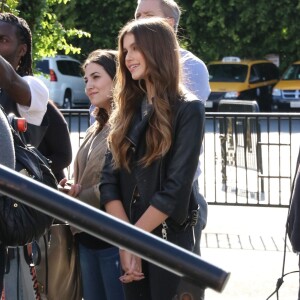 Exclusif - Cindy Crawford se promène avec sa fille Kaia Jordan Gerber dans les rues de New York. Le 22 novembre 2015