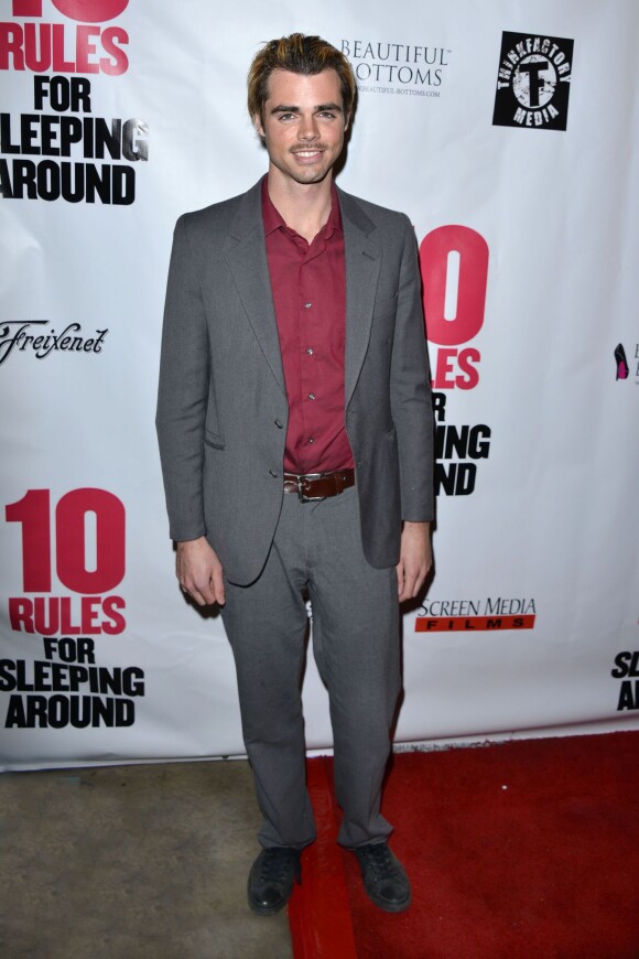 Reid Ewing lors de la projection à Los Angeles de 10 Rules for Sleeping Around le 4 janvier 2014