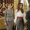 La reine Rania de Jordanie et la reine Letizia d'Espagne à Madrid le 20 novembre 2015