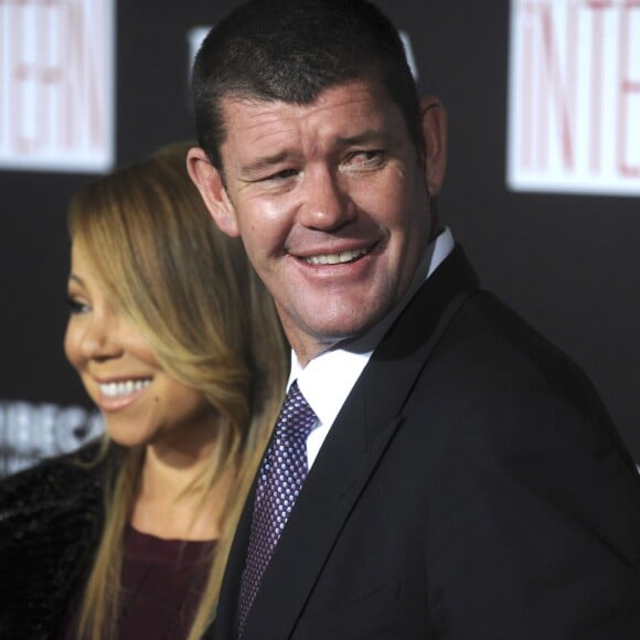 Mariah Carey et son compagnon James Packer - Premiere de "The Intern" à New York le 21 septembre 2015.