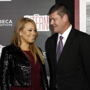 Mariah Carey et son compagnon James Packer à la première de 'The Intern' au Ziegfeld Theatre à New York, le 21 septembre 2015