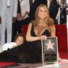 Mariah Carey et son fils Moroccan Cannon - Mariah Carey reçoit son étoile sur le Walk of Fame à Hollywood, le 5 août 2015.