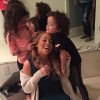 Mariah Carey et ses enfants, les jumeaux Monroe et Moroccan / photo postée sur Instagram au mois de novembre 2015