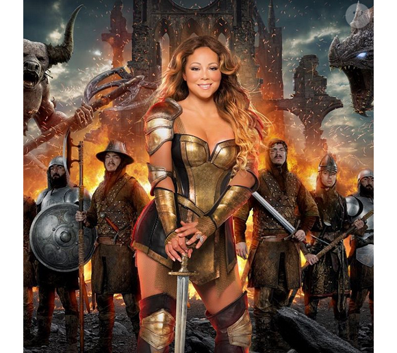 Mariah Carey est la nouvelle égérie du jeu Game Of War / photo postée sur Instagram au mois de novembre 2015