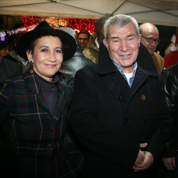 Caroline Loeb et Martin Lamotte - Lancement du Marché de Noël de La Défense le 26 novembre 2015.
