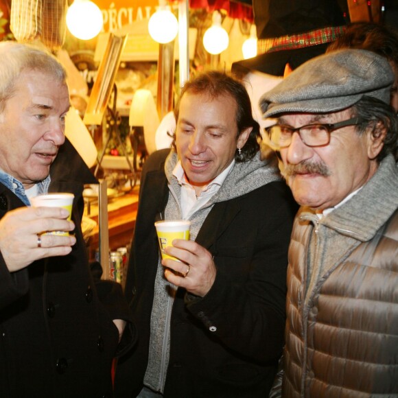 Martin Lamotte, Philippe Candeloro et Gérard Hernandez - Lancement du Marché de Noël de La Défense le 26 novembre 2015.