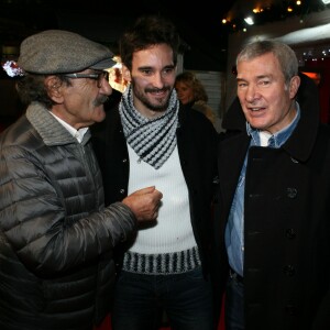 Gérard Hernandez, Florian Hessique et Martin Lamotte - Lancement du Marché de Noël de La Défense le 26 novembre 2015.