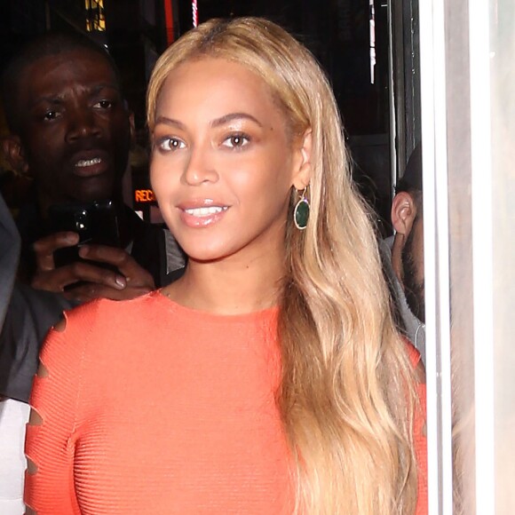 Beyonce Knowles à la sortie d'un studio d'enregistrement à New York, le 14 mai 2015