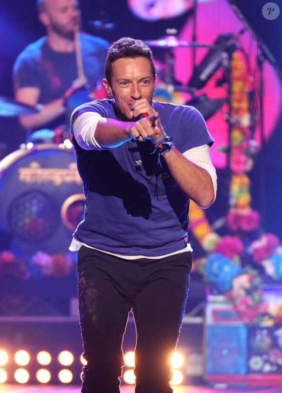 Chris Martin de Coldplay lors American Music Awards à Los Angeles, le 22 novembre 2015.