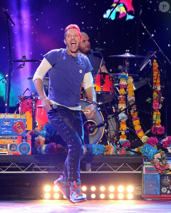 Chris Martin de Coldplay lors American Music Awards à Los Angeles, le 22 novembre 2015.