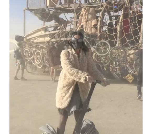 Katy Perry lors du festival Burning Man en septembre 2015.