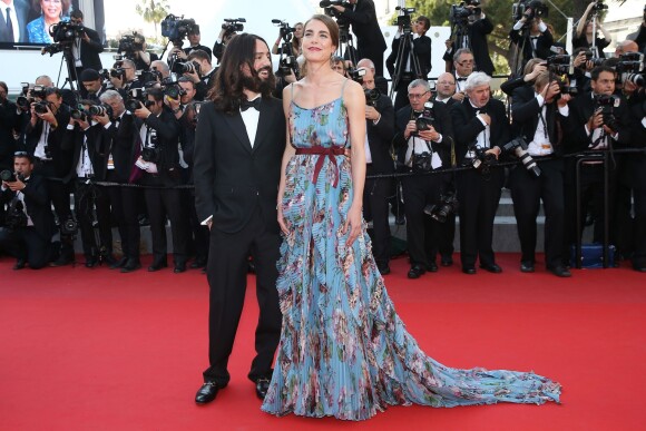 Charlotte Casiraghi et Alessandro Michele (directeur artistique de Gucci) - Montée des marches du film "Carol" lors du 68 ème Festival International du Film de Cannes, à Cannes le 17 mai 2015.