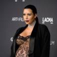 Kim Kardashian, enceinte, assiste au gala "Art+Film 2015" du LACMA en l'honneur de James Turrell et Alejandro Inarritu. Los Angeles, le 7 novembre 2015.