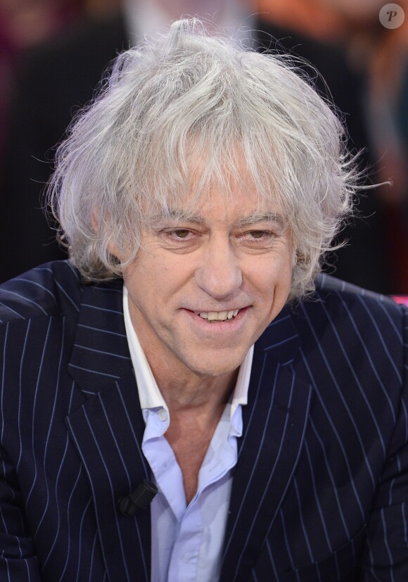 Mariage - Bob Geldof s'est marié à Jeanne Marine, sa compagne depuis 19 ans - Bob Geldof - Enregistrement de l'émission "Vivement Dimanche" à Paris le 10 décembre 2014.