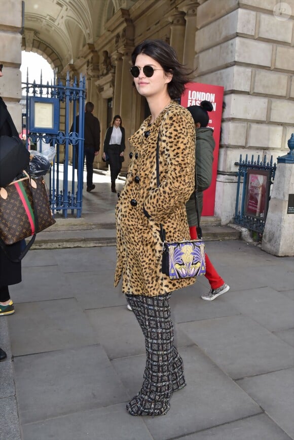 Pixie Geldof - Arrivées au défilé de mode "Ashley Williams" à la Somerset House lors de la fashion week de Londres. Le 24 février 2015