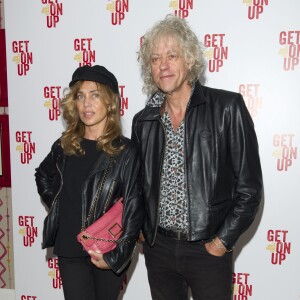 Bob Geldof et sa fiancée Jeanne Marine - Soirée de la projection du film "Get On Up" à Londres le 14 septembre 2014