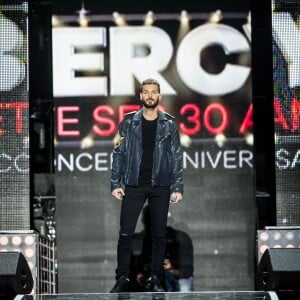 Exclusif - M. Pokora en répétition le 3 décembre 2015 pour l'émission "Bercy fête ses 30 ans - Le concert anniversaire", diffusée le 4 décembre sur TF1 en direct de l'AccorHotels Arena à Paris. © Veeren/Moreau/Bestimage