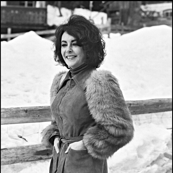Elizabeth Taylor à Gstaad en 1979.