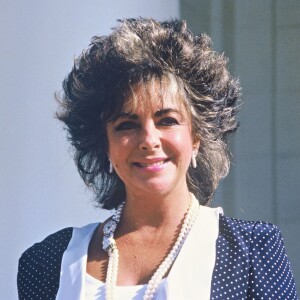 Elizabeth Taylor à Deauville en 1985.