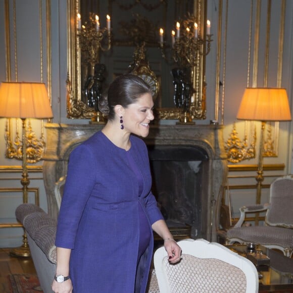 La princesse Victoria de Suède recevait le 4 décembre 2015 au palais royal de Stockholm le président d'Afghanistan Ashraf Ghani