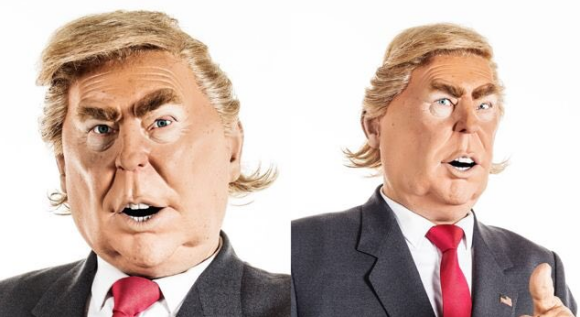 La marionnette de Donald Trump dans Les Guignols de l'Info a été dévoilée.
