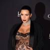 Kim Kardashian, enceinte lors du Gala The LACMA 2015 Art+Film, à Los Angeles, le 7 novembre 2015.
