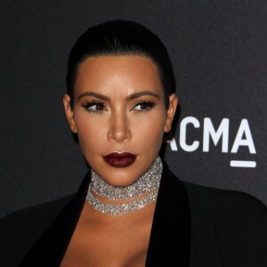 Kim Kardashian, enceinte lors du Gala The LACMA 2015 Art+Film, à Los Angeles, le 7 novembre 2015.