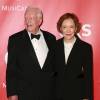 Jimmy Carter et sa femme Rosalynn Carter - 25e anniversaire MusiCares 2015 Person Of The Year Gala en l'honneur de Bob Dylan le 6 février 2015