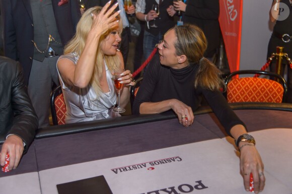 Pamela Anderson et Lilly Becker au Casino Zell Am See de Saalbach-Hinterglemm, le 5 décembre 2015