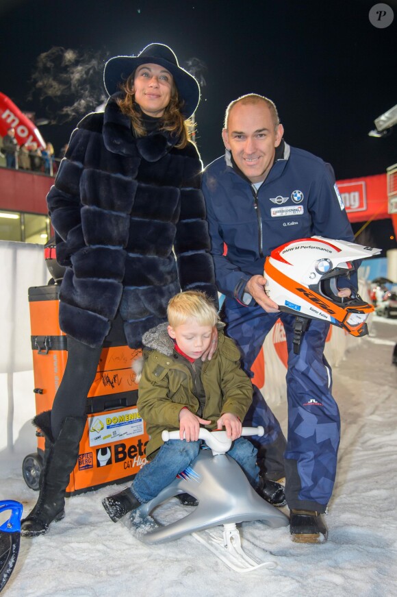 Lilly Becker et son fils Amadeus, Günter Kalina au "Formula Snow 2015" à Saalbach - Hinterglemm le 5 décembre 2015