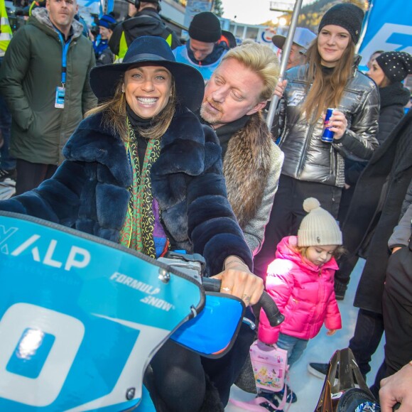 Boris Becker et sa femme Lilly au "Formula Snow 2015" à Saalbach - Hinterglemm le 5 décembre 2015
