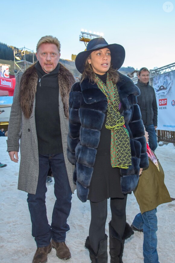 Boris Becker et sa femme Lilly au "Formula Snow 2015" à Saalbach - Hinterglemm le 5 décembre 2015