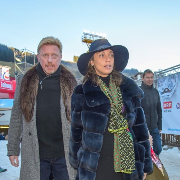 Boris Becker et sa femme Lilly au "Formula Snow 2015" à Saalbach - Hinterglemm le 5 décembre 2015