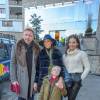 Boris Becker, sa femme Lilly et leur fils Amadeus avec la nounou au "Formula Snow 2015" à Saalbach - Hinterglemm le 5 décembre 2015