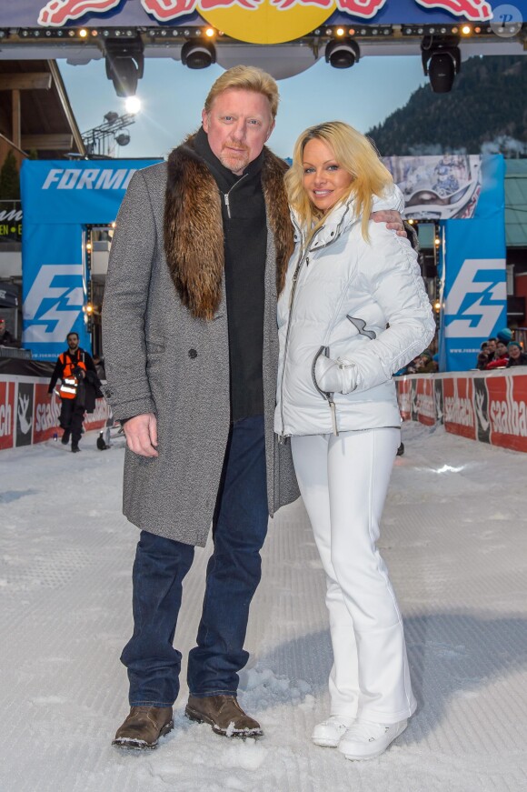 Boris Becker et Pamela Anderson au "Formula Snow 2015" à Saalbach - Hinterglemm le 5 décembre 2015