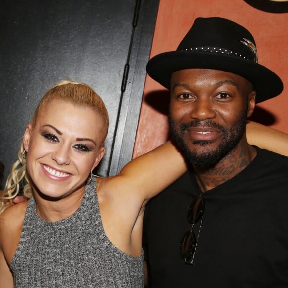 Exclusif - Katrina Patchett et Djibril Cissé - People et Backstage - Dernière du spectacle de Brahim Zaibat "Rock It All Tour" à l'Olympia à Paris. Le 1er décembre 2015 © Denis Guignebourg / Bestimage.