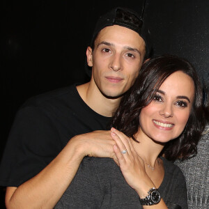 Exclusif - Grégoire Lyonnet et sa compagne Alizée - People et Backstage - Dernière du spectacle de Brahim Zaibat "Rock It All Tour" à l'Olympia à Paris. Le 1er décembre 2015 © Denis Guignebourg / Bestimage.