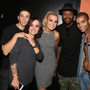 Exclusif -  Grégoire Lyonnet, sa compagne Alizée, Katrina Patchett, Djibril Cissé et Brahim Zaibat - People et Backstage - Dernière du spectacle de Brahim Zaibat "Rock It All Tour" à l'Olympia à Paris. Le 1er décembre 2015 © Denis Guignebourg / Bestimage.