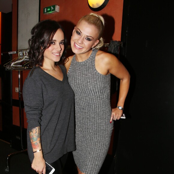 Exclusif - Alizée et Katrina Patchett - People et Backstage - Dernière du spectacle de Brahim Zaibat "Rock It All Tour" à l'Olympia à Paris. Le 1er décembre 2015 © Denis Guignebourg / Bestimage.