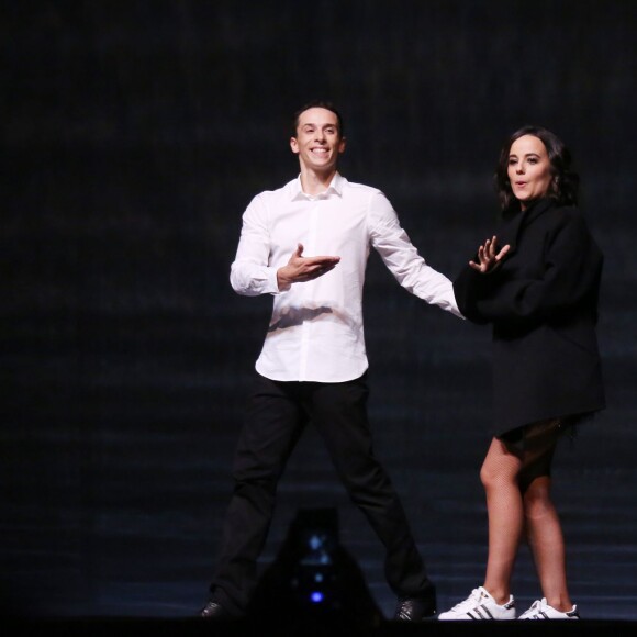Exclusif - Grégoire Lyonnet et sa compagne Alizée - Dernière du spectacle de Brahim Zaibat "Rock It All Tour" à l'Olympia à Paris, avec en première partie DJ Pone et la présence exceptionnelle de Sean Garnier. Le 1er décembre 2015 © Denis Guignebourg / Bestimage.